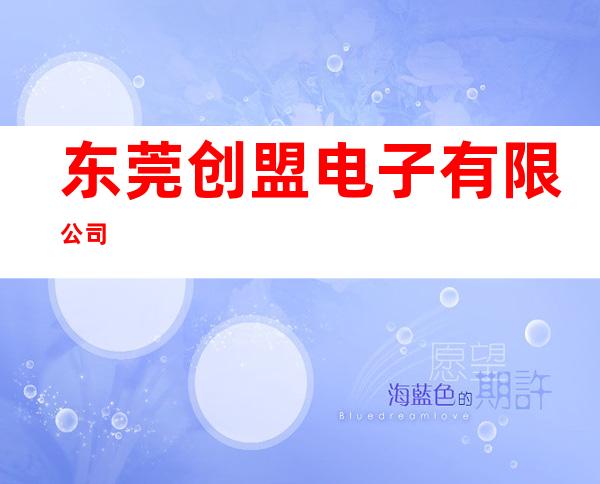 东莞创盟电子有限公司