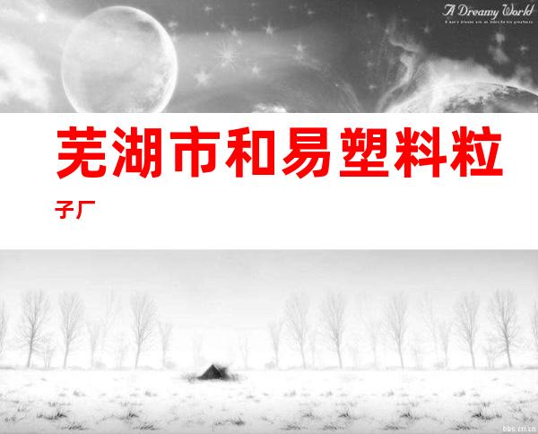 芜湖市和易塑料粒子厂
